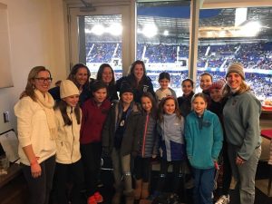 Image: Susie DeLellis Petrucelli with friends and fellow soccer fans